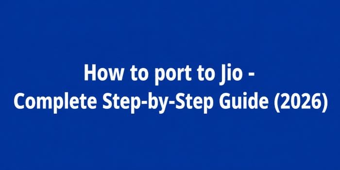 how to port to jio